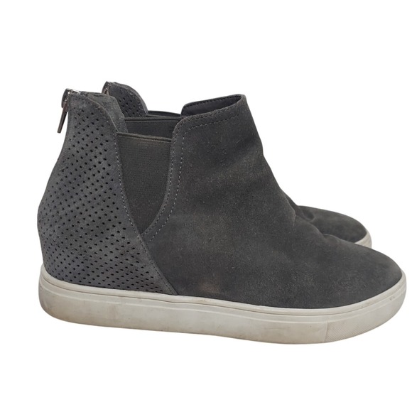 INC International Concepts Shoes - INC Women Ankle Boots Gray Booties Suede Round Toe‎ Size 7.5